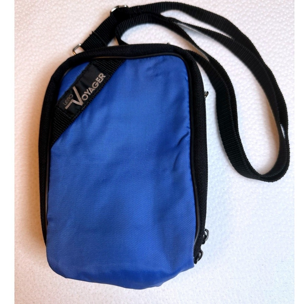 Lebo Voyager Blue Padded Travel Case Bag Camera Device Shoulder Strap 6x8"